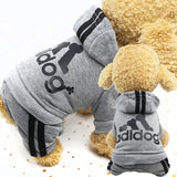 Adidog clothes Autumn And Winter New Pet Clothes Small Medium Clothes Luxury Dog Puppy Chihuahua Pet Warm Four-legged Sweater