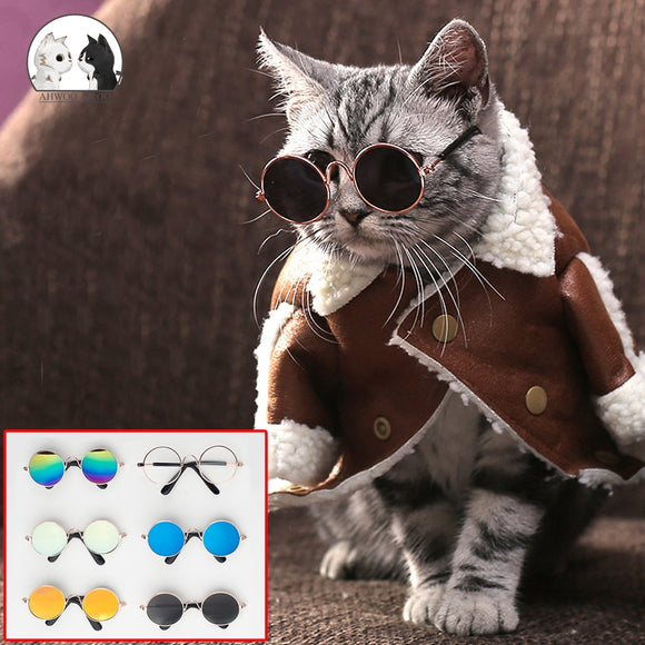 Pet Cat Glasses Lovely Multicolor Sunglasses Products for Little Dog Cat Cool Eye Wear Photos Props Accessories Pet Supplies Toy