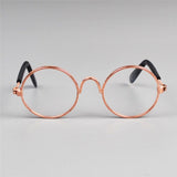 Cute & Funny Pet Sunglasses Classic Retro Circular Metal Prince Sunglasses for Cats or Small Dogs Fashion Cat Glasses