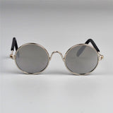 Cute & Funny Pet Sunglasses Classic Retro Circular Metal Prince Sunglasses for Cats or Small Dogs Fashion Cat Glasses