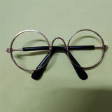 Cute & Funny Pet Sunglasses Classic Retro Circular Metal Prince Sunglasses for Cats or Small Dogs Fashion Cat Glasses