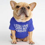 Big Size Letters Printed Summer Dog T-shirt Pure Cotton Dog Clothes for French Bulldog Soft Breathable Pet Costume 2020 Fashion
