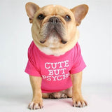 Big Size Letters Printed Summer Dog T-shirt Pure Cotton Dog Clothes for French Bulldog Soft Breathable Pet Costume 2020 Fashion