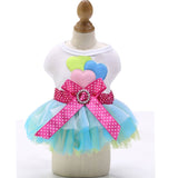 Cute Dog Dress Dog Clothes For Small Dogs Fashion Pink Red Dog Skirt Cute Sleeveless Princess Dress Puppy Pet Cat Cotton Costume